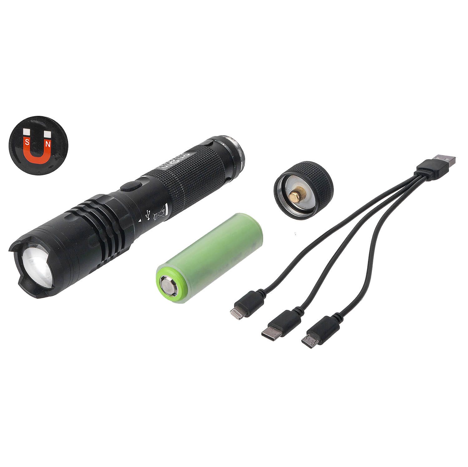 LED-Taschenlampe Powerbank