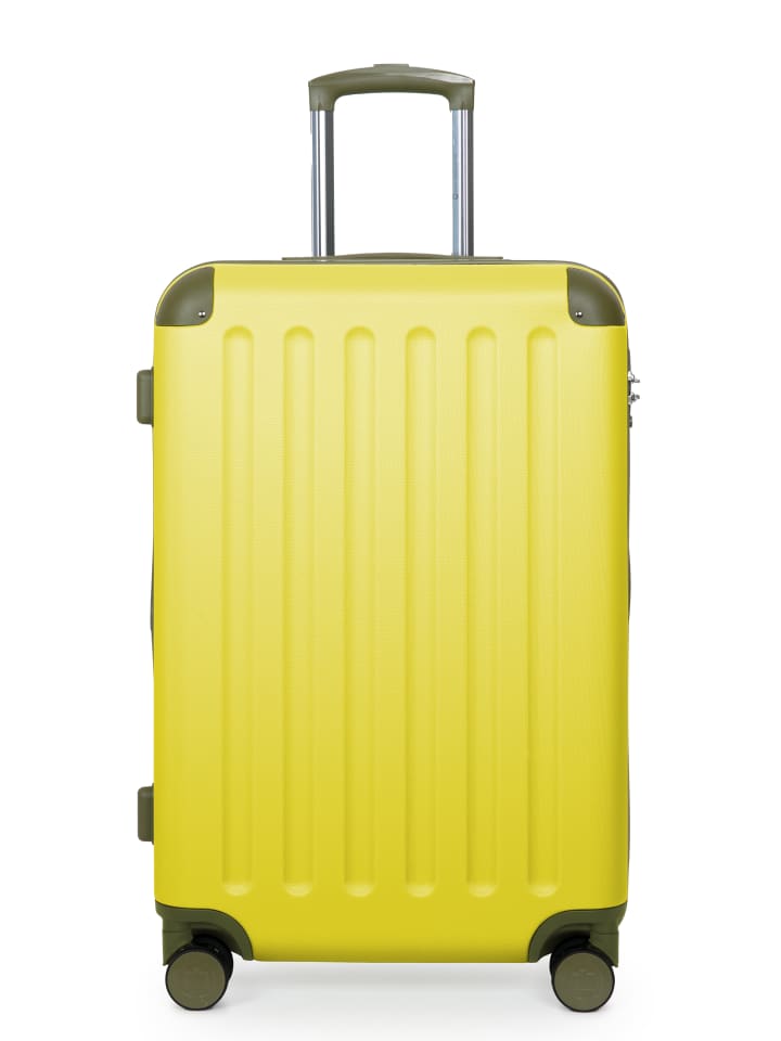 Hauptstadtkoffer Spree - Mittelgroßer Koffer Hartschale Trolley 65 cm, TSA, 74 L in Lemon günstig kaufen M
