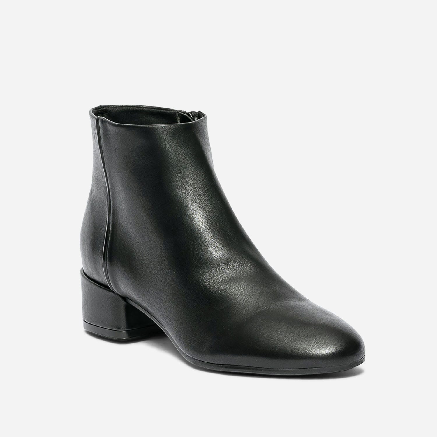 Boots noir en cuir