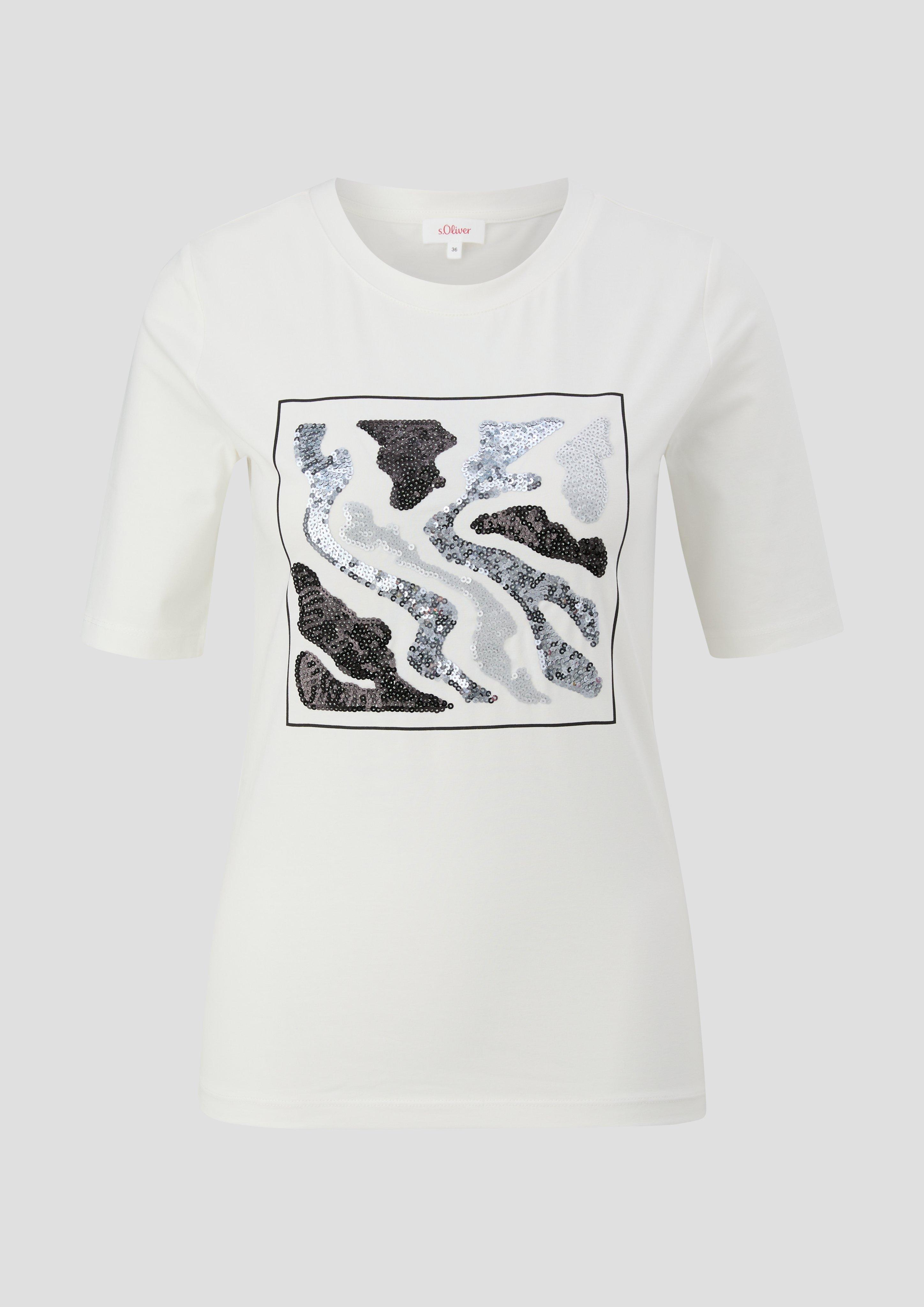 T-Shirt mit Pailletten-Detail  2152053-02D0