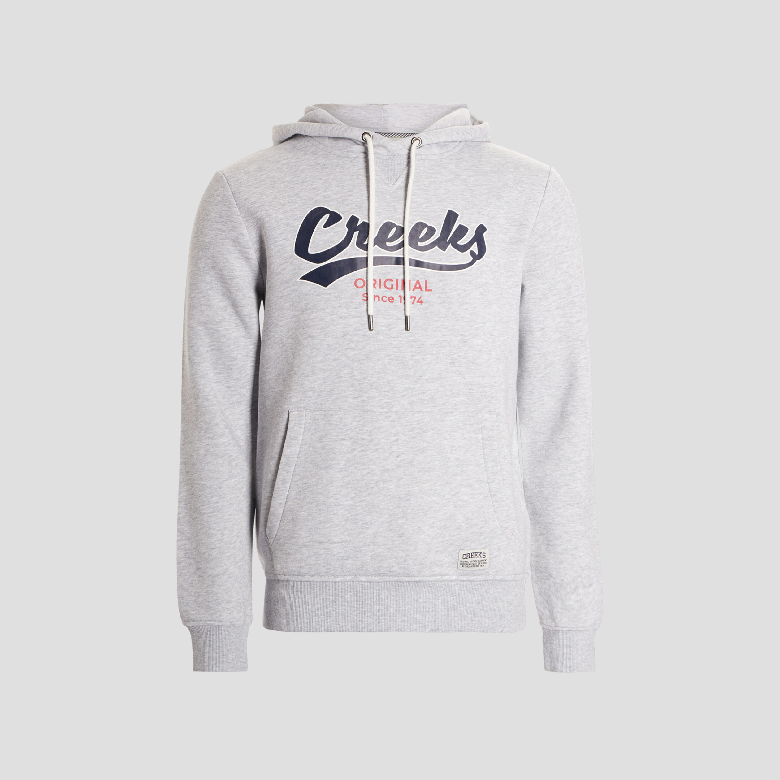 Sweat à capuche hoodie Creeks gris clair homme | La Halle