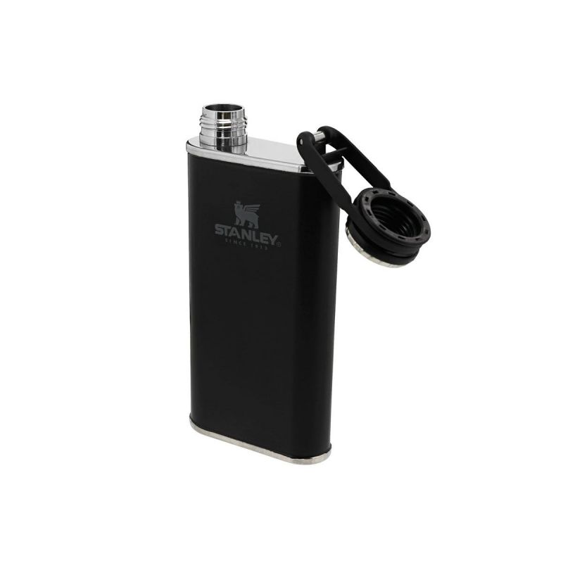 Taschenflasche, Stanley Classic Easy-Fill Wide Mouth Flask 8oz \/ 230ml Matte Black Pebble
