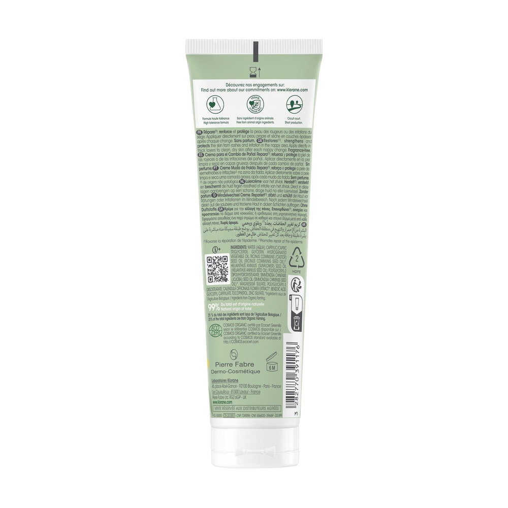Klorane Bébé Bio change Crème pour le change