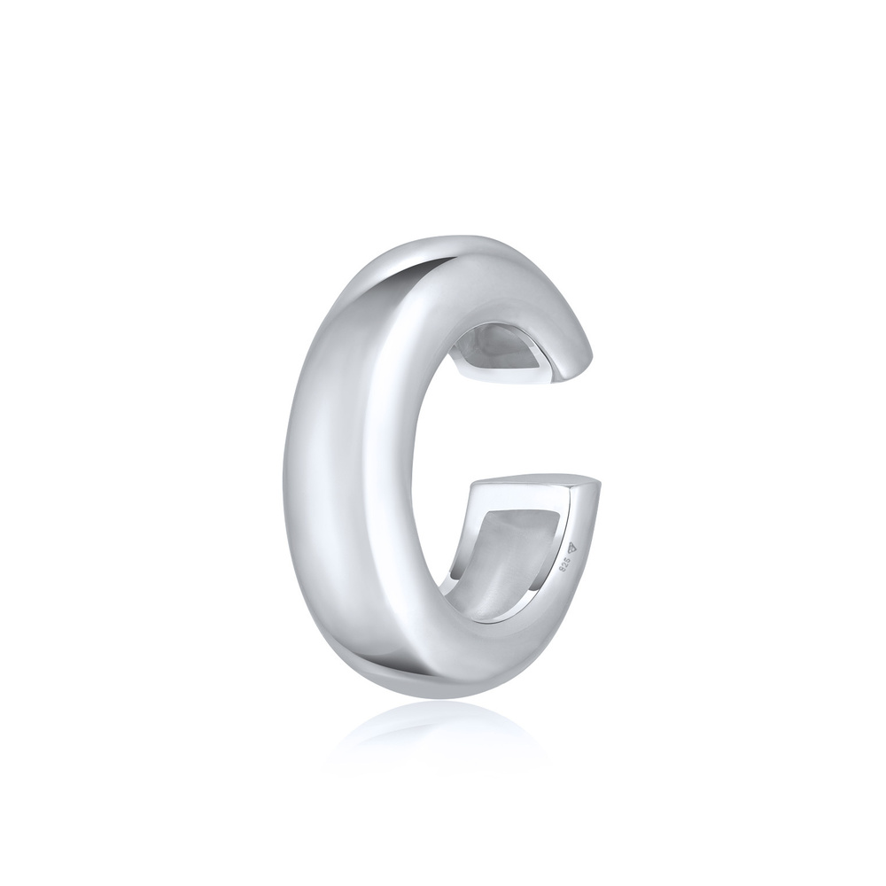 Elli Elli Boucles d'Oreilles Femmes Earcuff Basique Chunky en argent sterling 925 Boucles d'oreilles