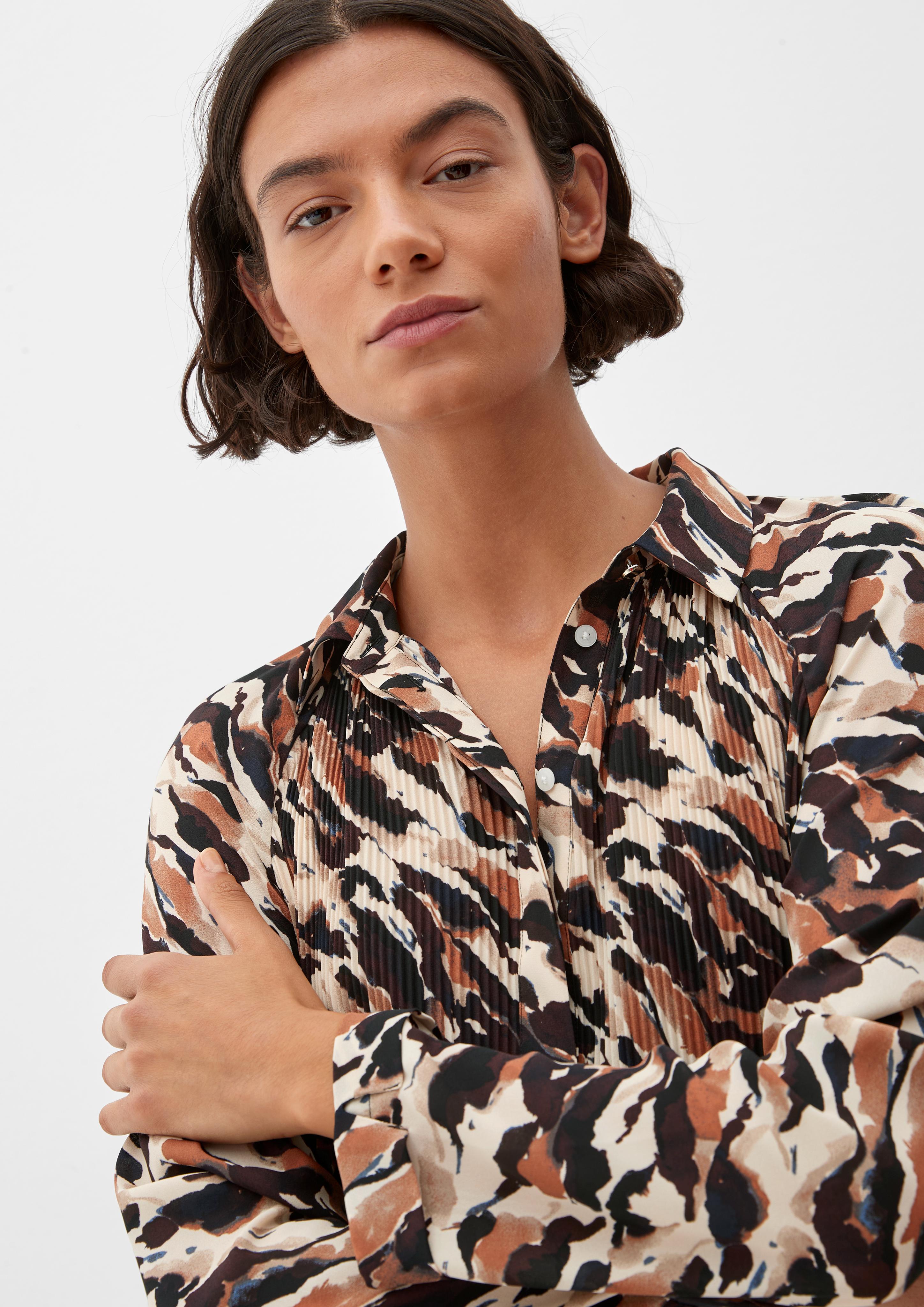 Bluse mit Plissée-Detail  2121941-02A0