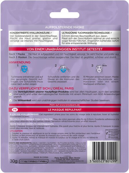 L'Oréal Paris Revitalift Filler [HA] Tuchmaske