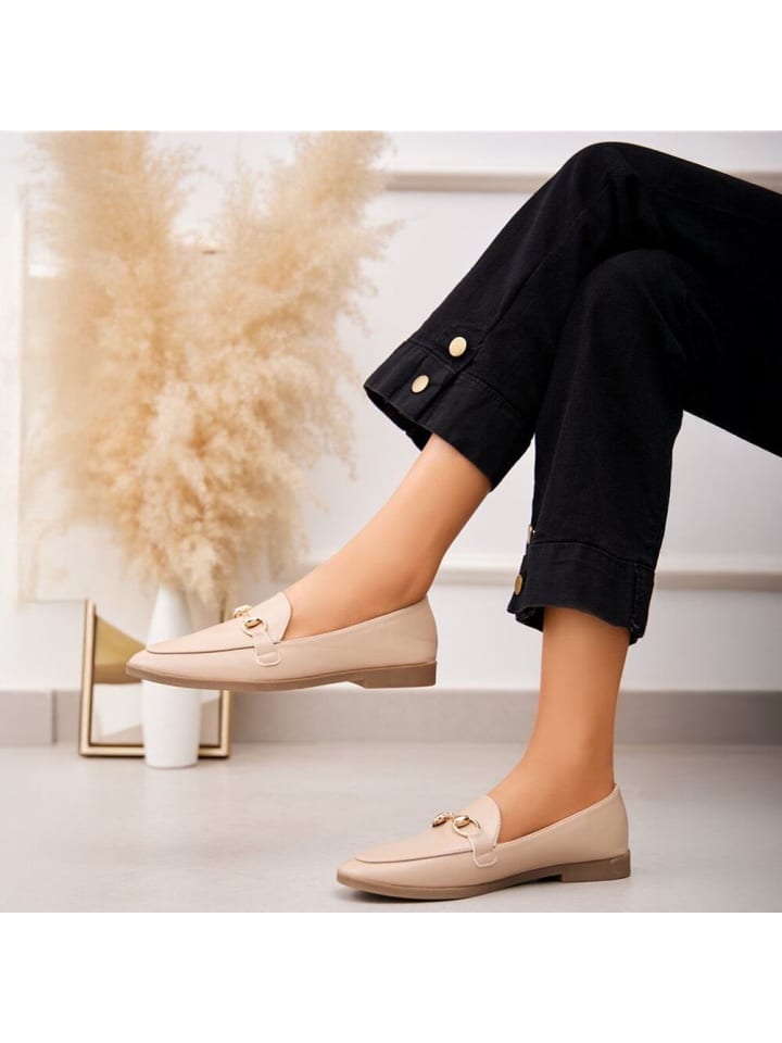 Ital-Design Halbschuh in Hellbraun günstig kaufen