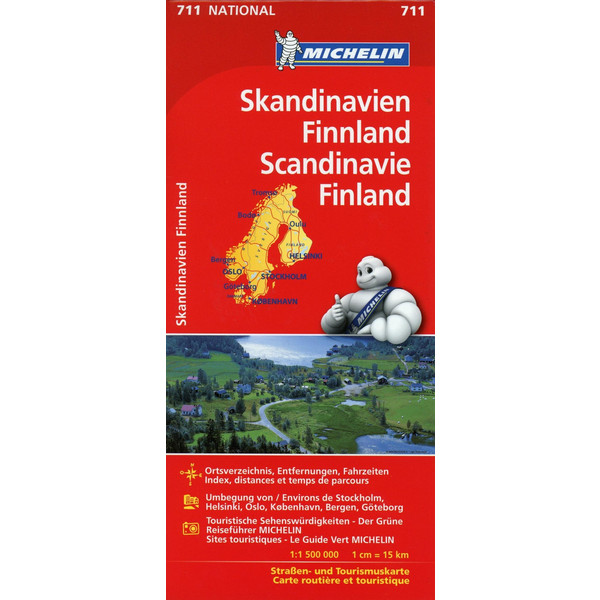 Michelin Skandinavien - Finnland 1 : 1 500 000 - Straßenkarte