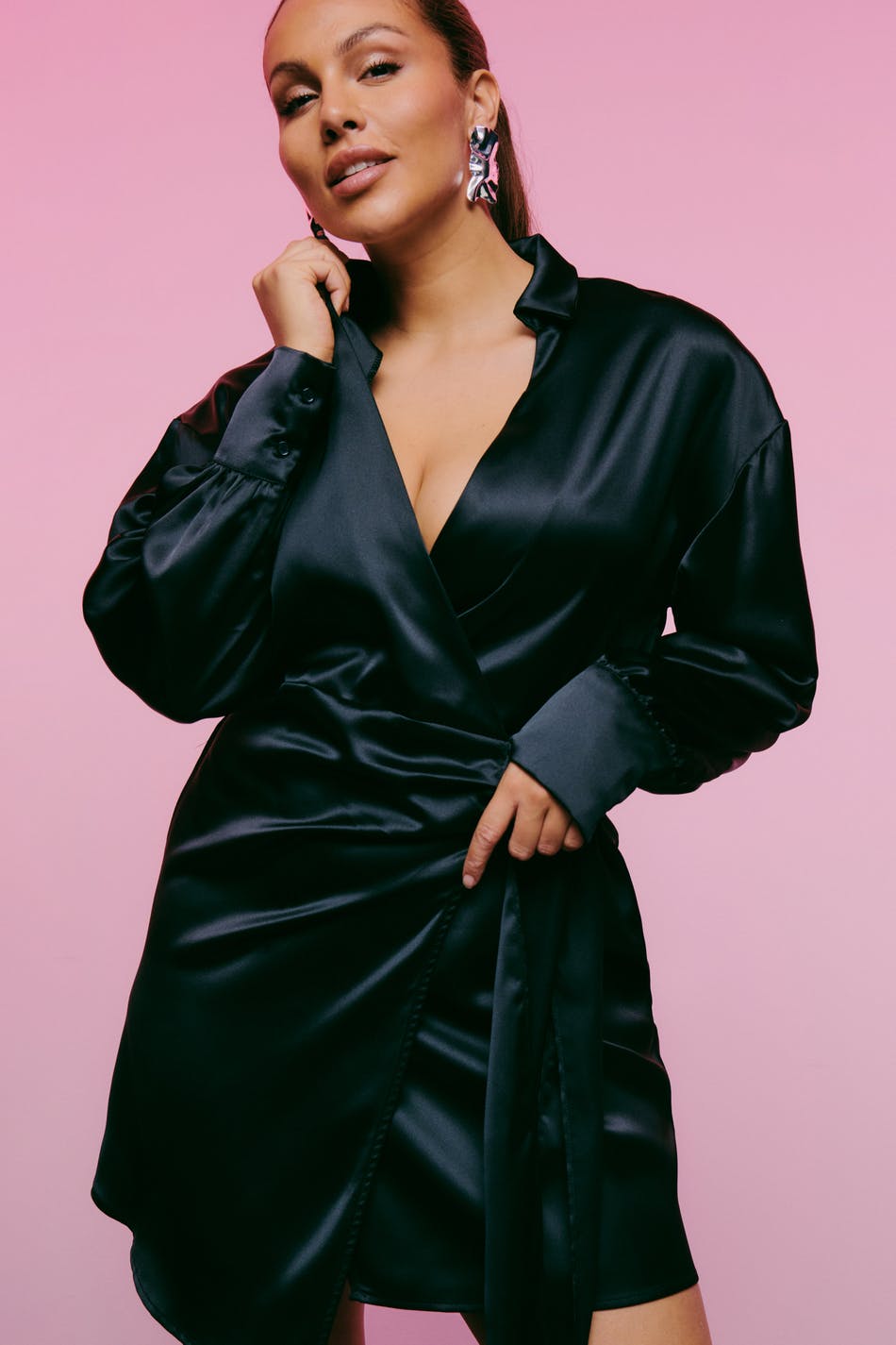 Kim satin dress