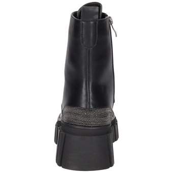 2Go Fashion Schnür Boots in schwarz