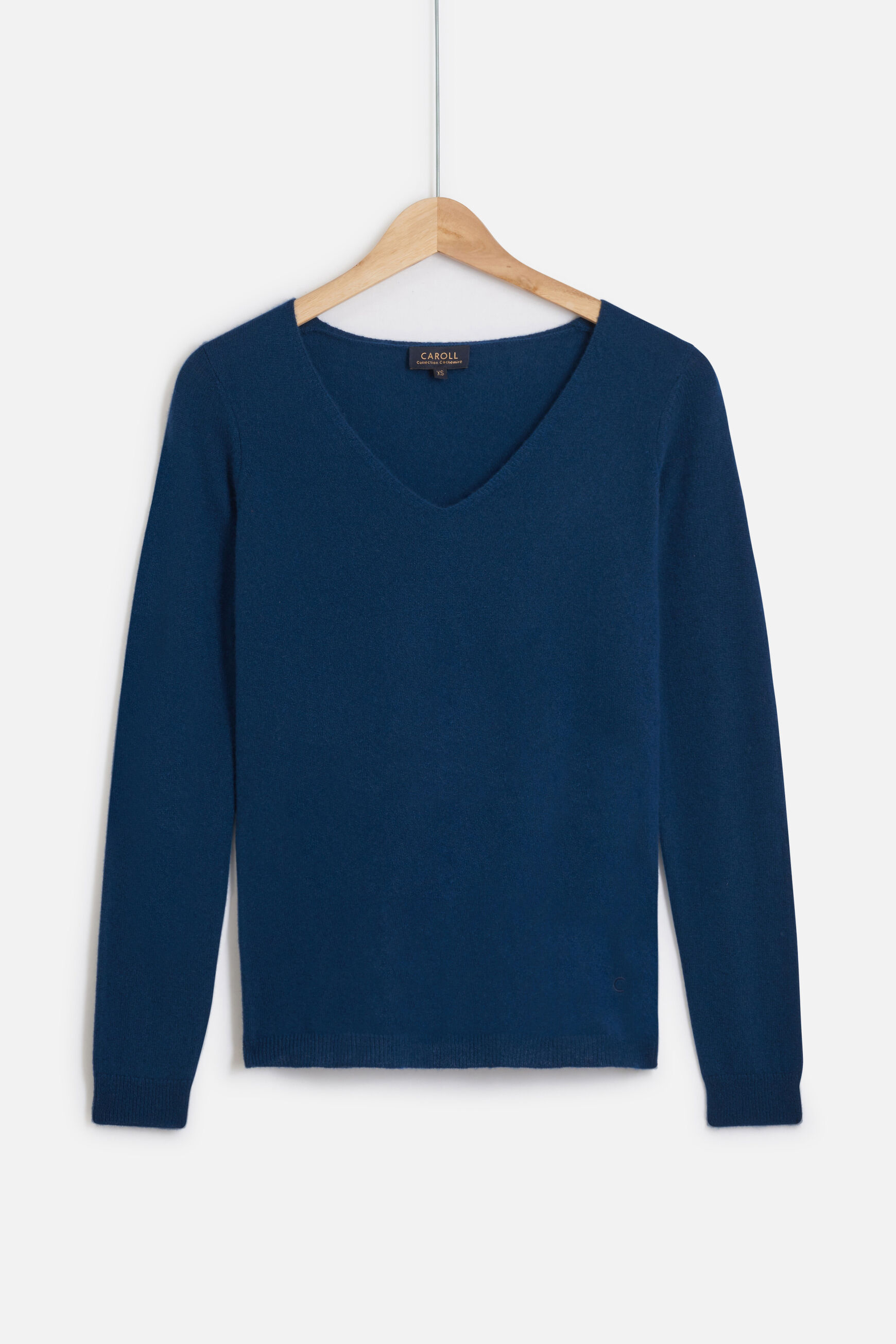 pull eva 100% cachemire bleu petrole femme