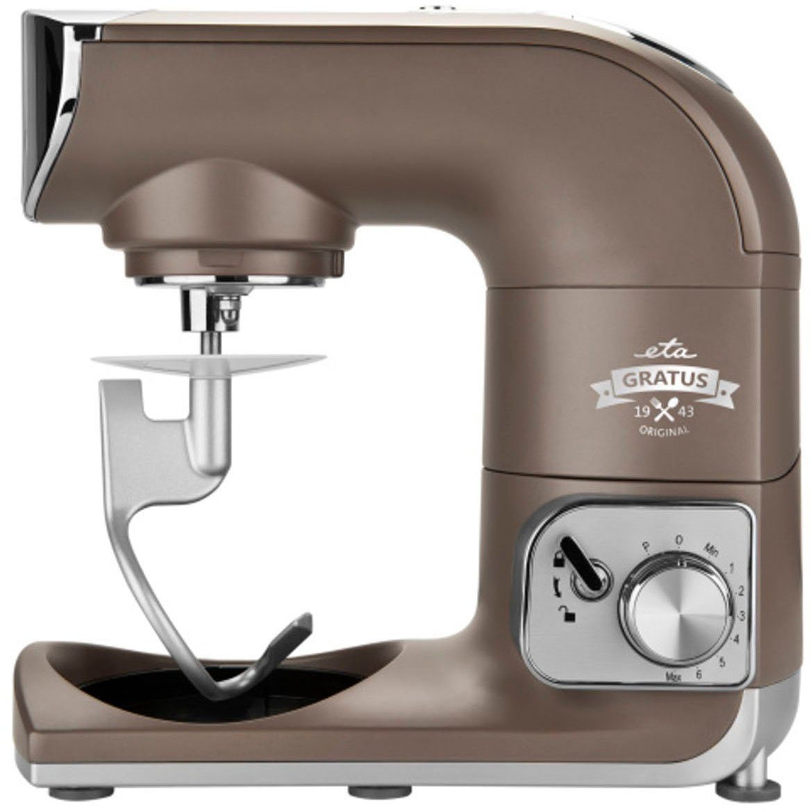 eta Küchenmaschine ETA002890030, 1200 W, 5,5 l Schüssel, Gratus 1200 Watt mit Metall-Gehäuse, mit Reib und Hobelaufsatz