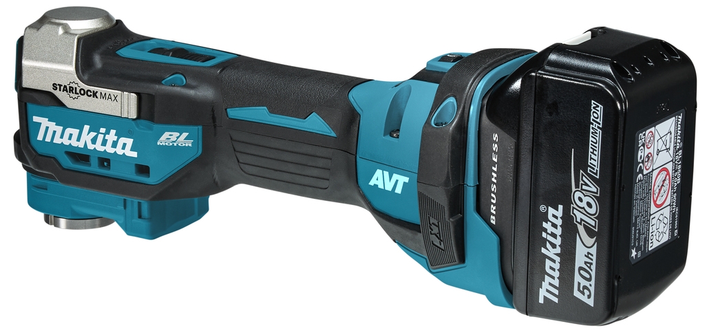 Outil multifonction Makita DTM52RTJX2 Starlock Max 18 V 2 x 5,0 Ah Li-ion + kit d'accessoires en Mbox