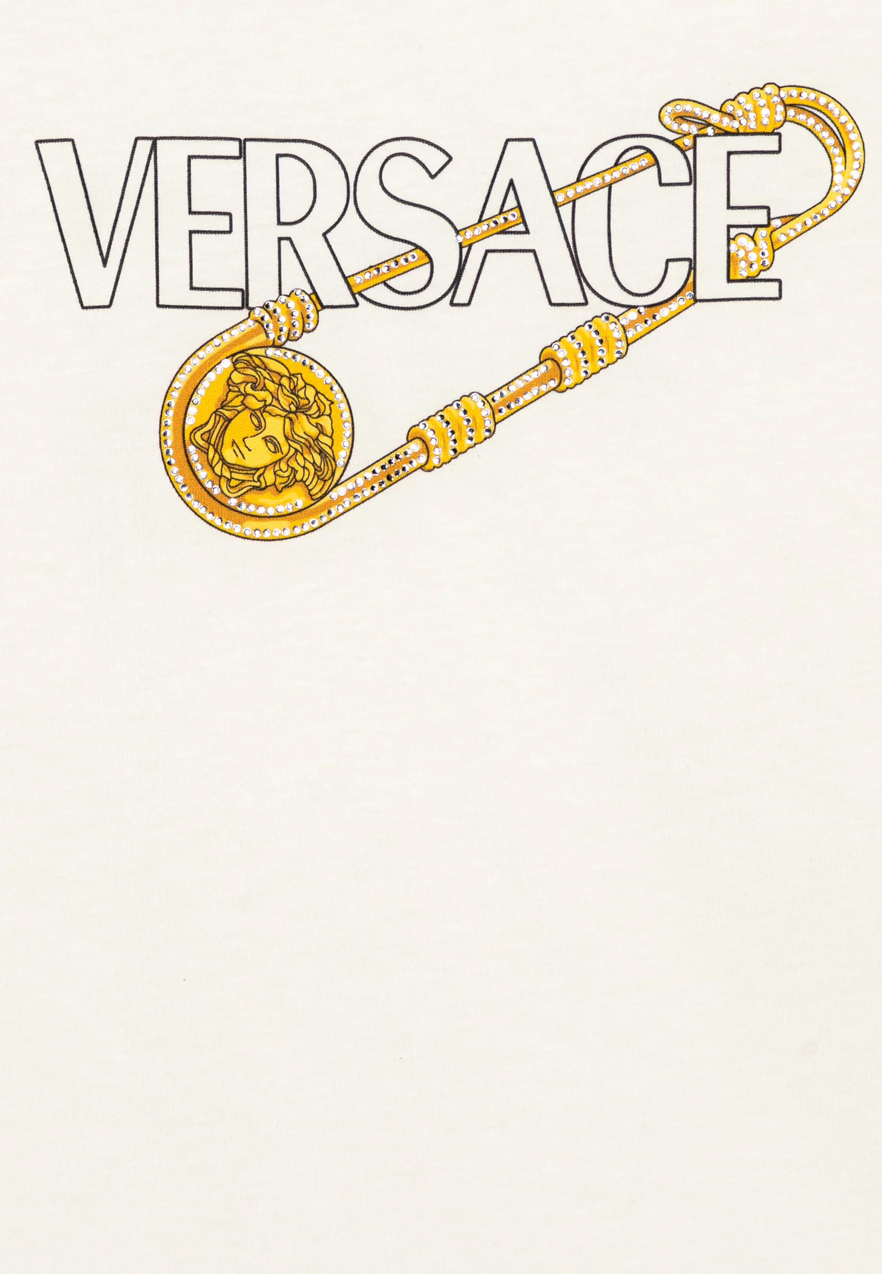 Versace LOGO PIN PRINT UNISEX - Camiseta con estampado