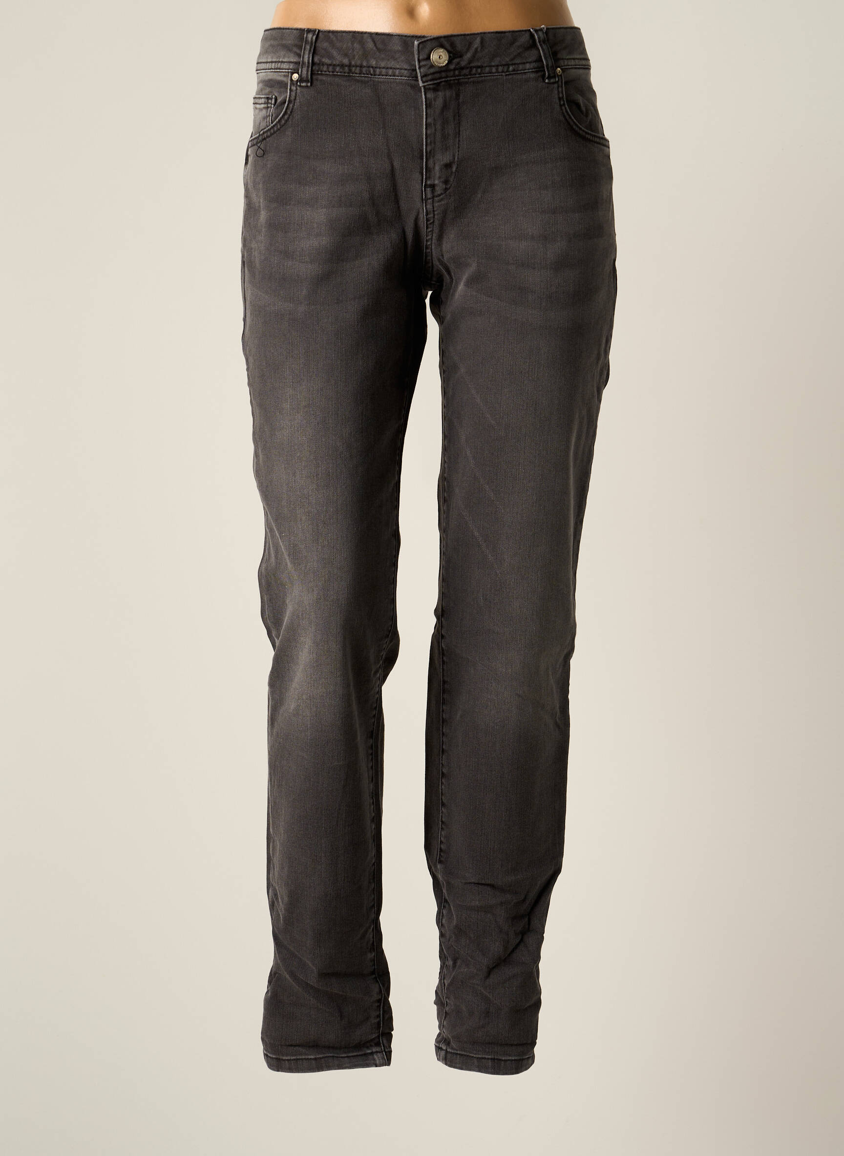 Betty   Co Jeans Coupe Droite Femme couleur gris