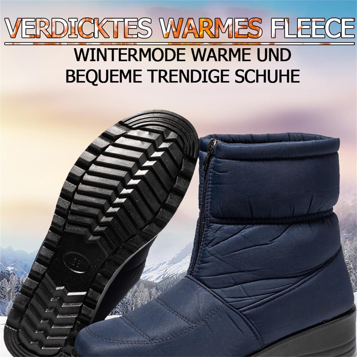 TOPMELON Schneestiefel Winterschuhe Damen Gefüttert Wasserdicht Snowboots