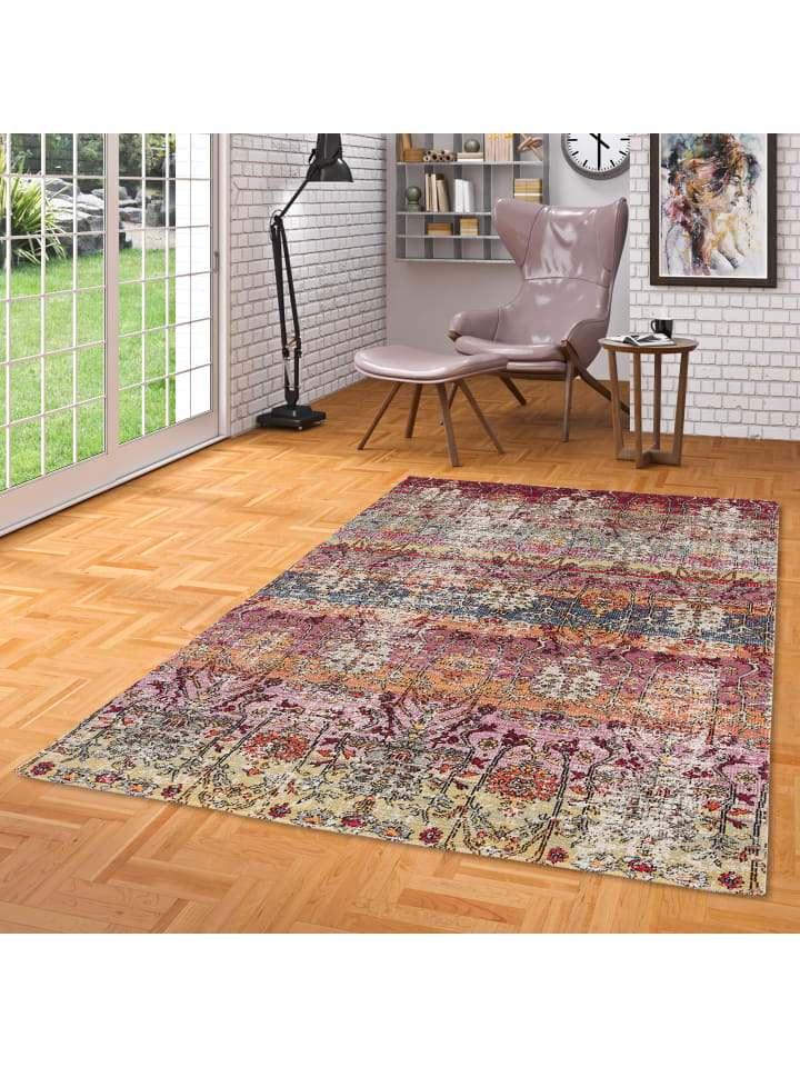 Pergamon Designer Teppich Vintage Zoe Orient Ethno Verlauf in Bunt günstig kaufen