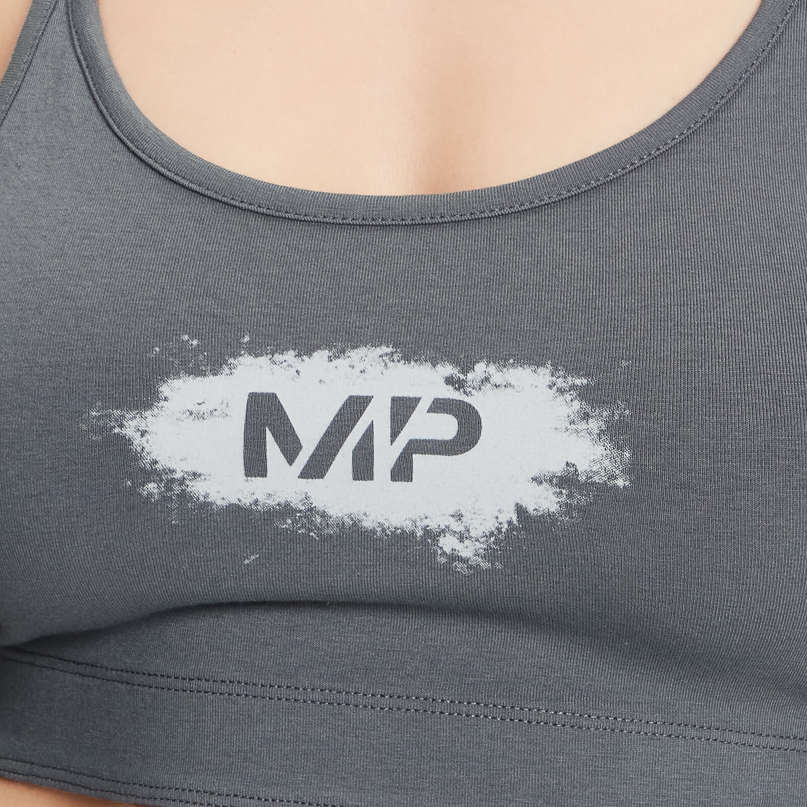 Brassière de sport MP Chalk Graphic pour femmes – Carbone