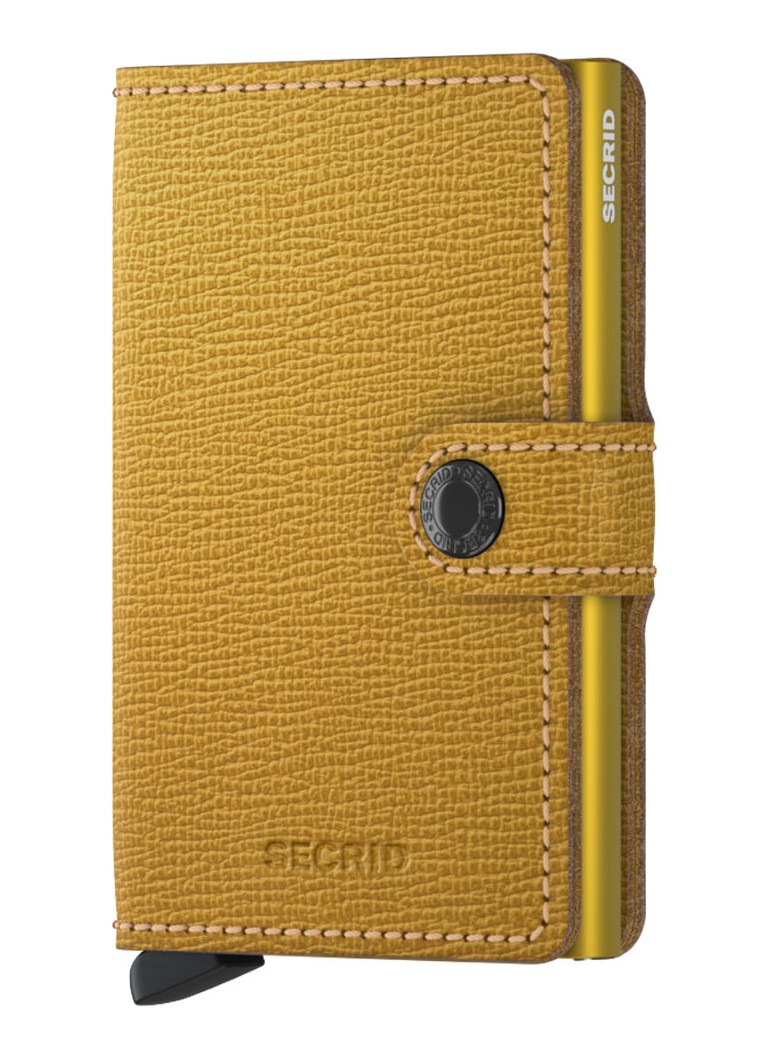 Portofel mini din piele Secrid cu sloturi pentru carduri.