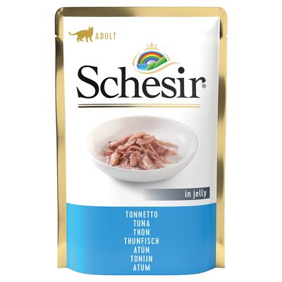 20 + 4 gratis! 24 x 85 g Schesir Jelly Pouch