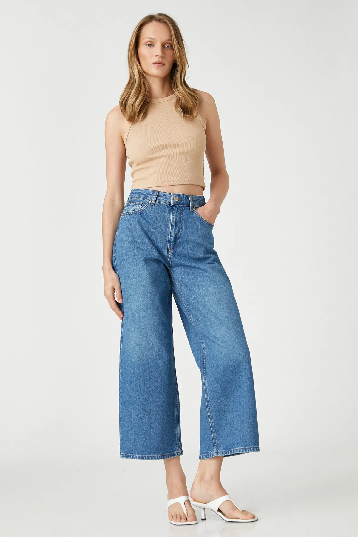 Koton  Dunkle Indigo-Jeans für Damen 3SAL40023MD