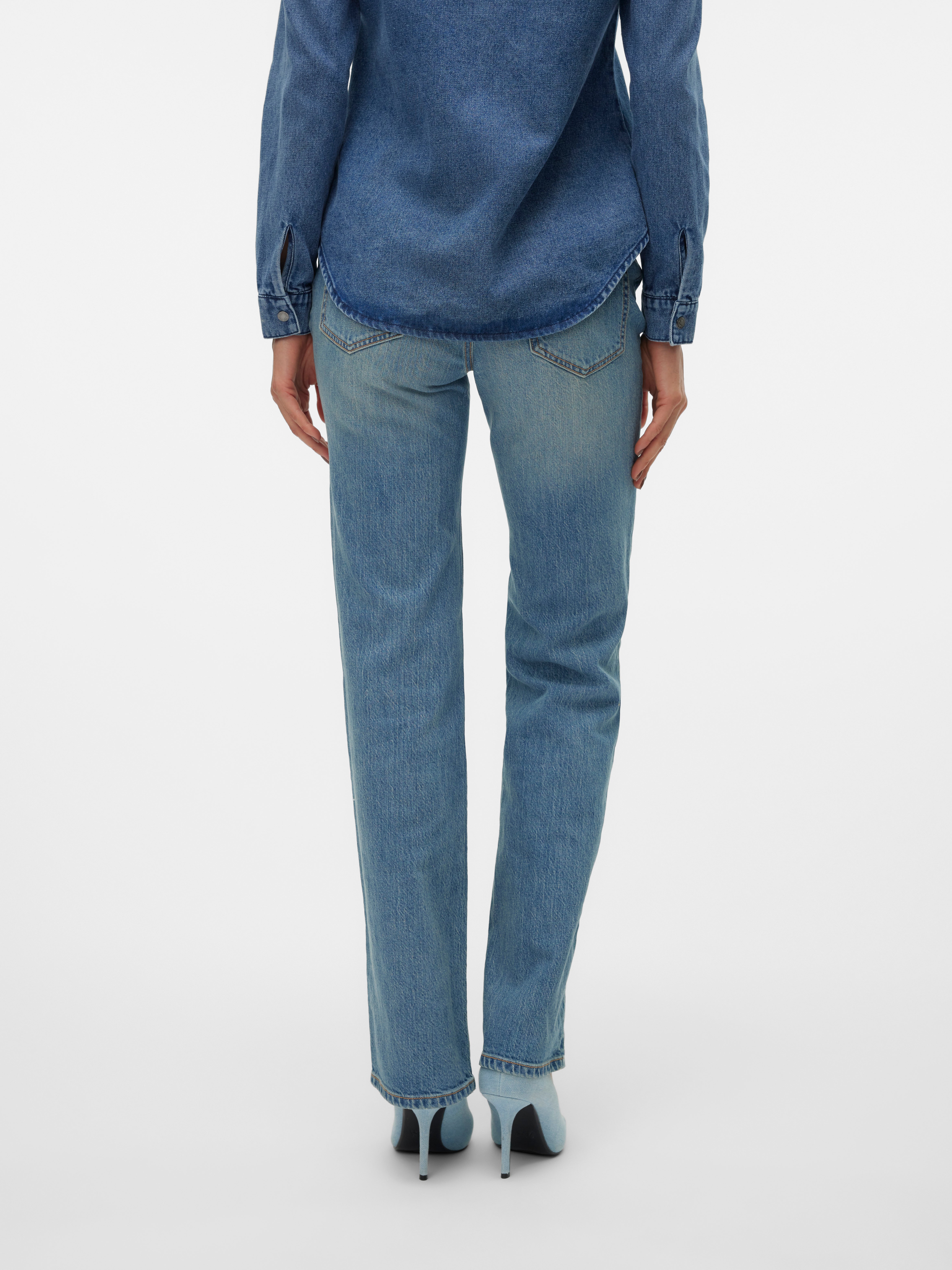 VMTESSA Hohe Taille Gerade geschnitten Jeans