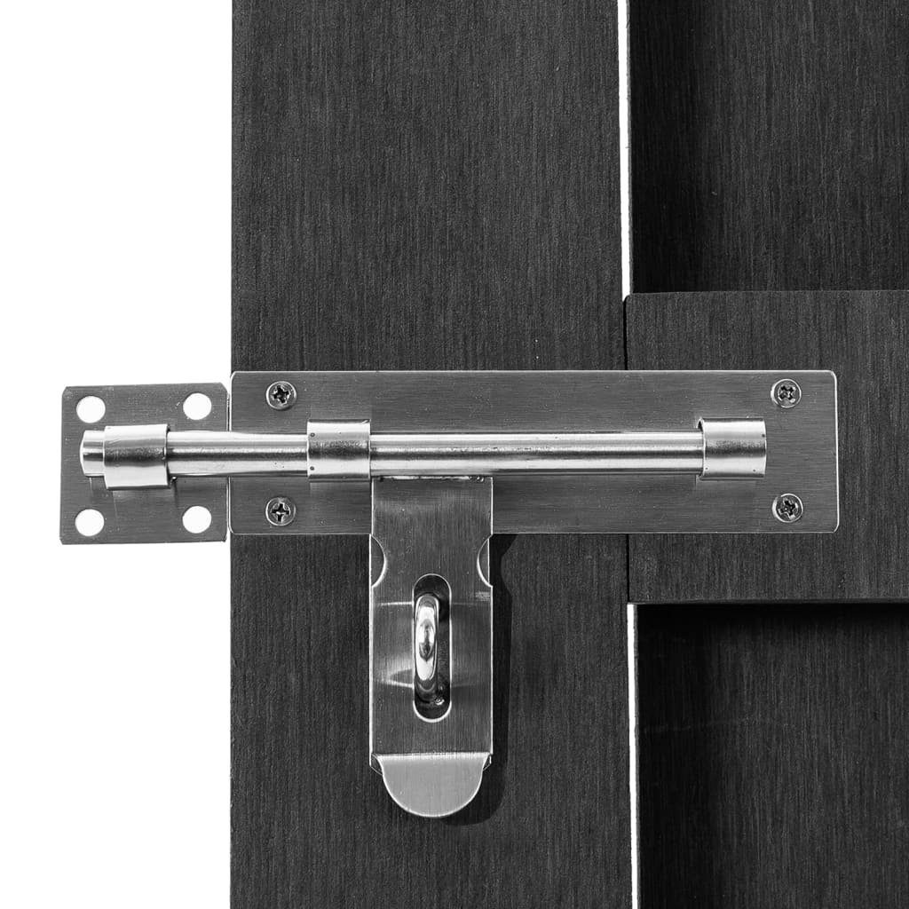 vidaXL Gartentor Gartentor WPC 100x112 cm Grau