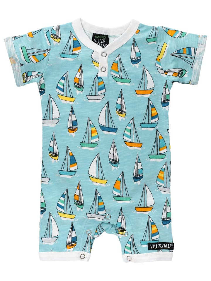 Villervalla Strampler Sailboat in blau günstig kaufen 62