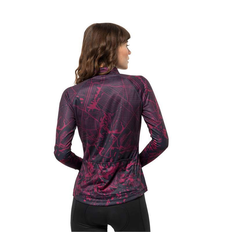 Jack Wolfskin MOROBBIA L/S PRINTED W Funktionsshirt Damen