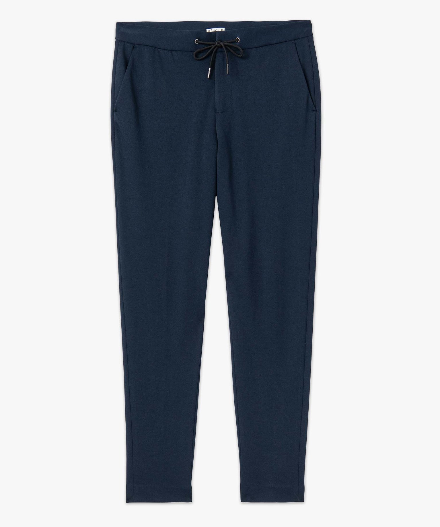Pantalon homme en maille extensible bleu fonce | GEMO