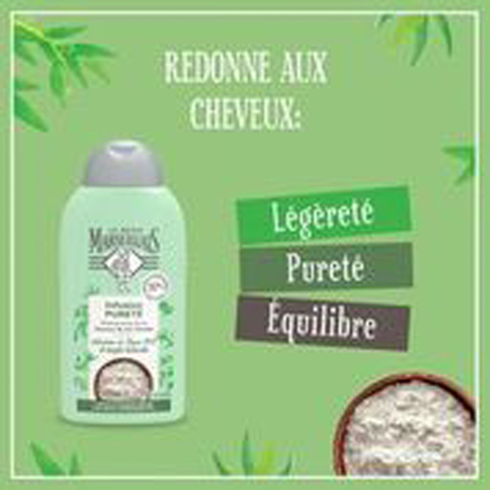 le petit marseillais Shampooing Pureté Infusion Thym Et Argile Blanche Bio Shampoing