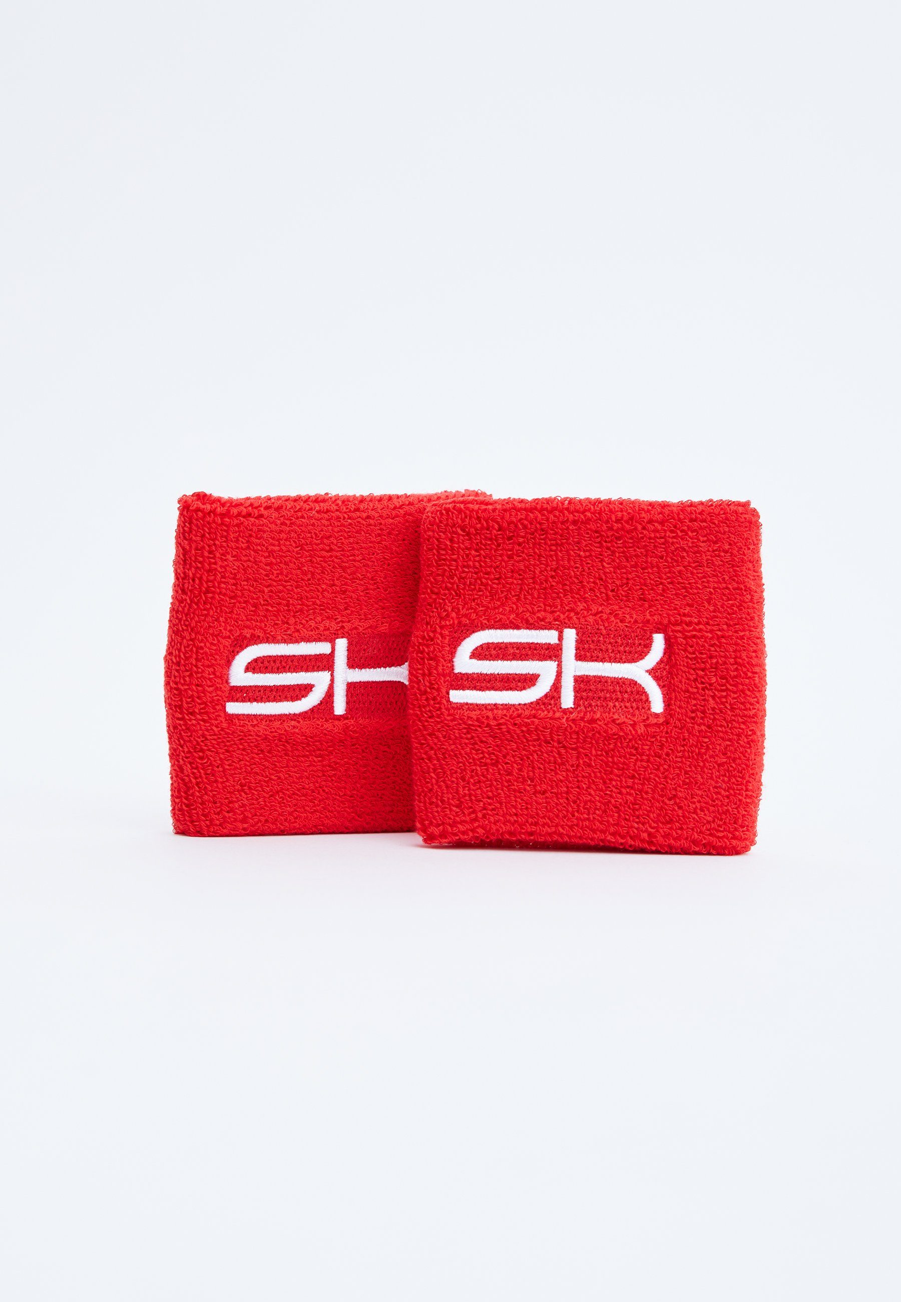 SPORTKIND Schweißband Tennis Schweißbänder klein 2er Set unisex Kinder & Erwachsene, rot