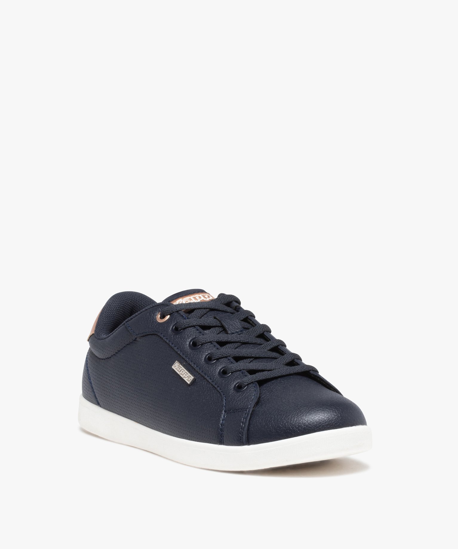 Baskets femme unies avec microperforations – Kappa Lena marine | GEMO