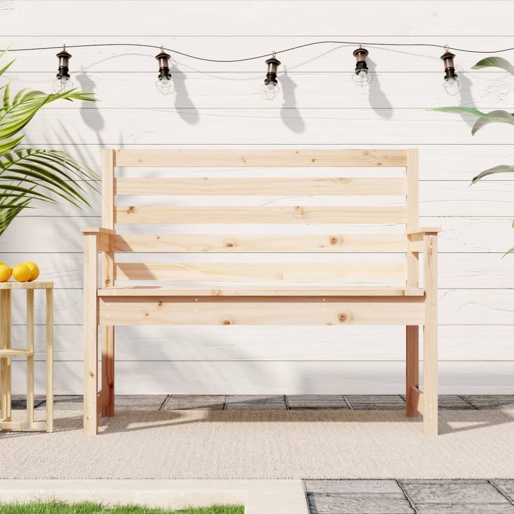 vidaXL Gartenbank Gartenbank 109x48x91,5 cm Massivholz Kiefer (1-St)