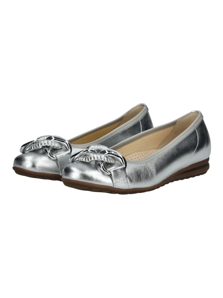 Gabor Ballerinas in Silber günstig kaufen