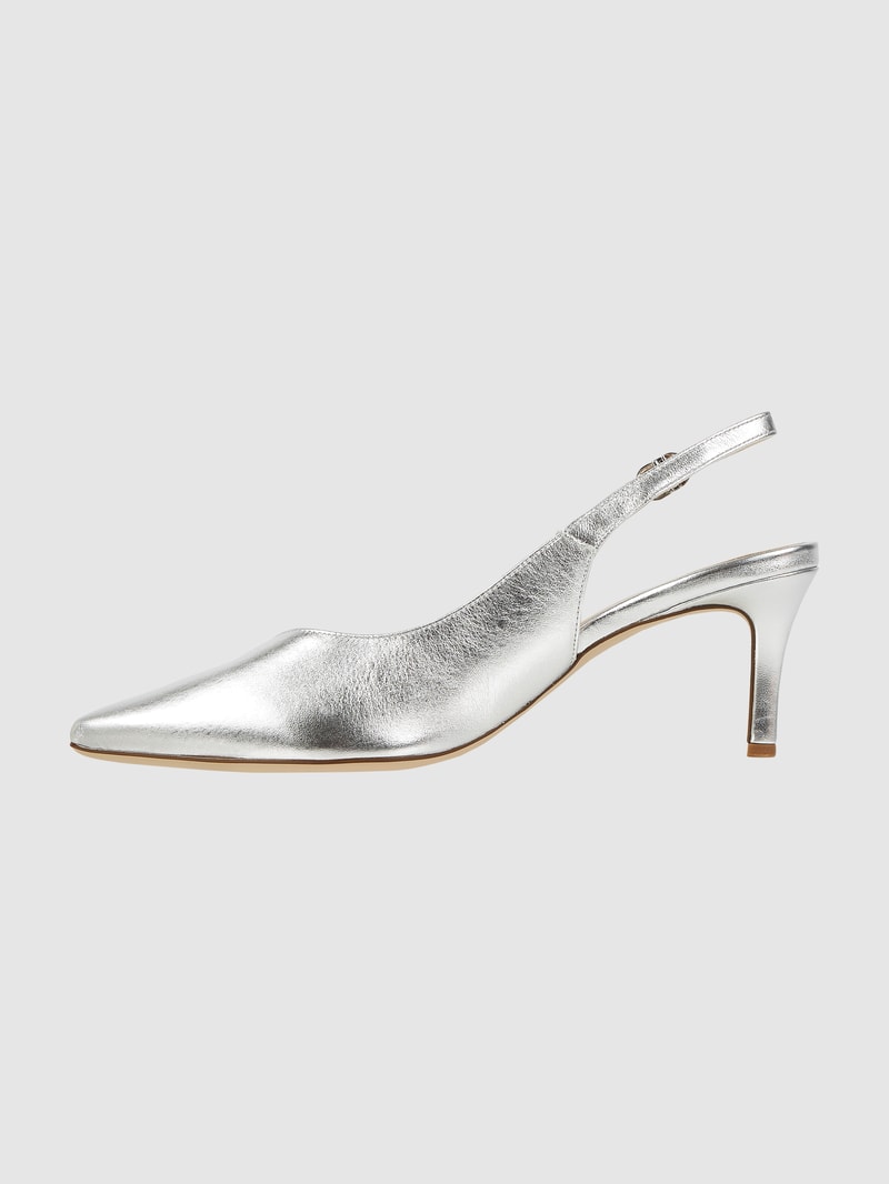 Pumps mit offenem Fersenbereich Modell 'Boulebard' in silber