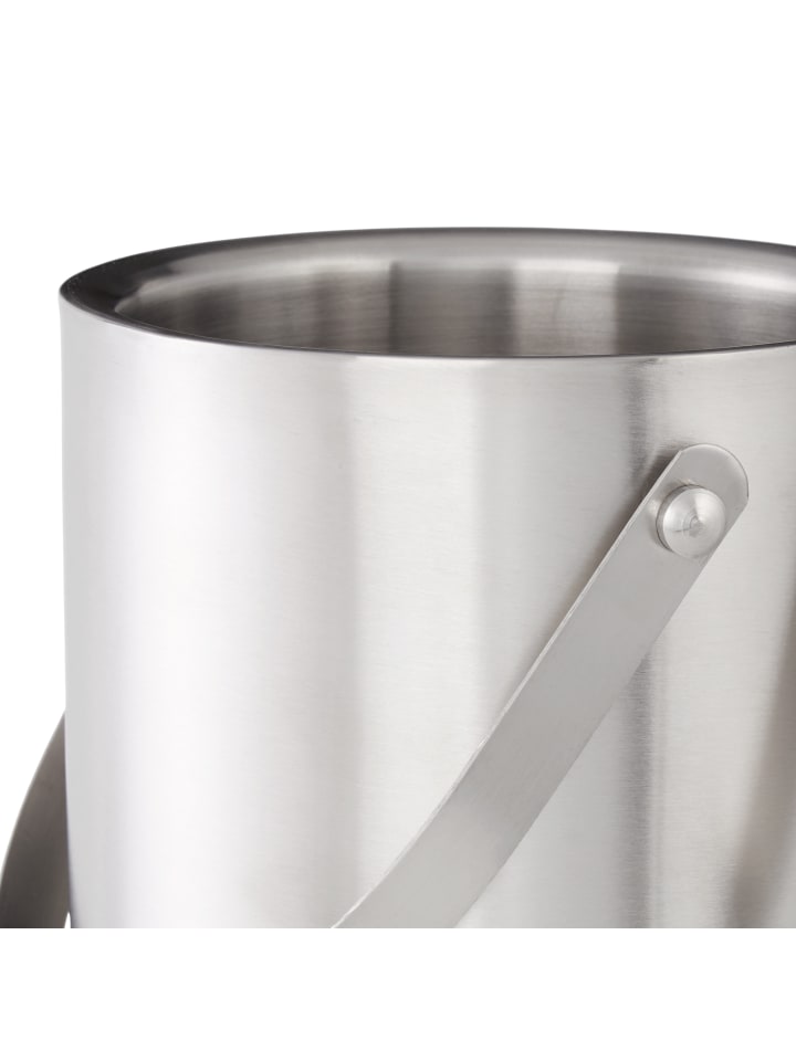 relaxdays Eisbehälter mit Eiszange in Silber - 1,5 Liter günstig kaufen onesize