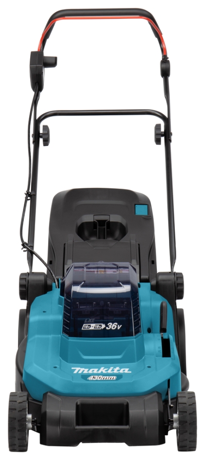 Rasaerba a batteria Makita DLM432Z da 43 cm, 2 batterie da 18 Volt (batterie e caricabatterie esclusi).