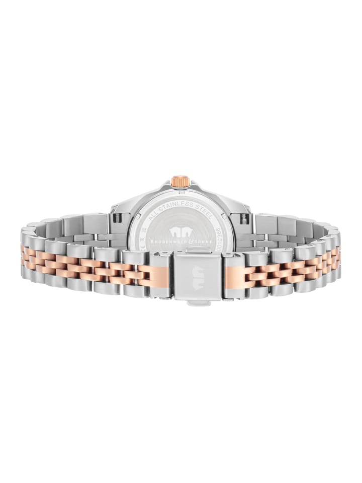 Rhodenwald & Söhne Damen Quarzuhr silber/roségold Edelstahl silber/roségold in silber/roségold günstig kaufen 21 cm