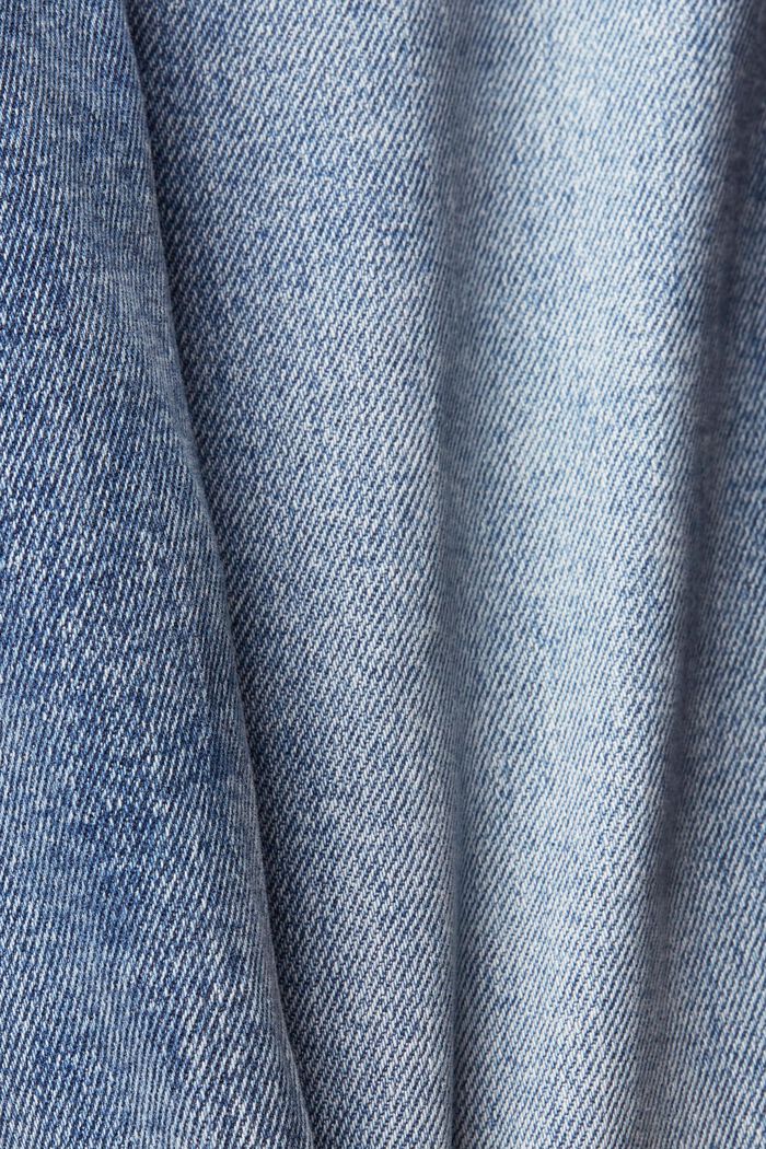 High Rise Jeans mit verkürztem Bein
