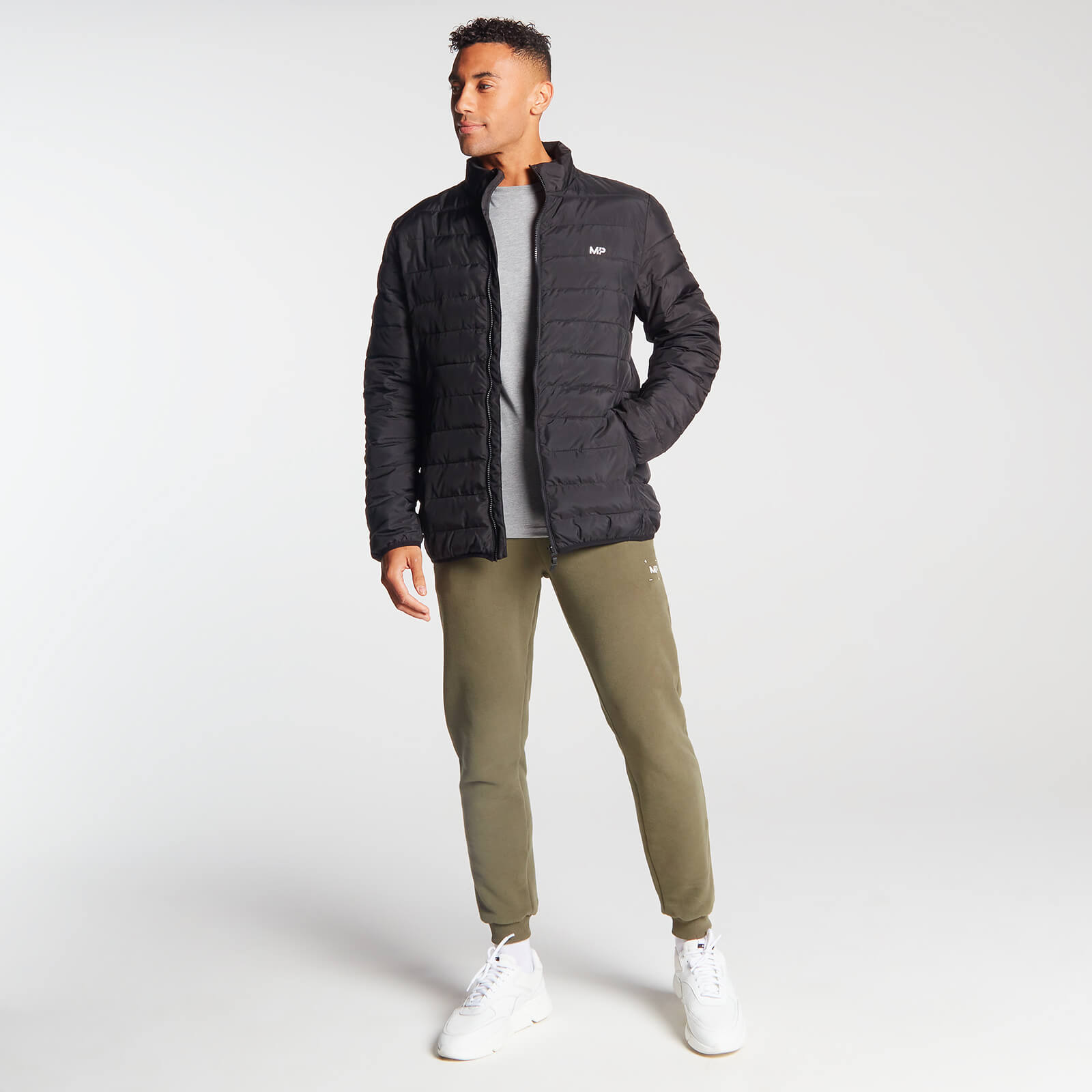 MP Men's Lightweight Packable Puffer Jacket - Black