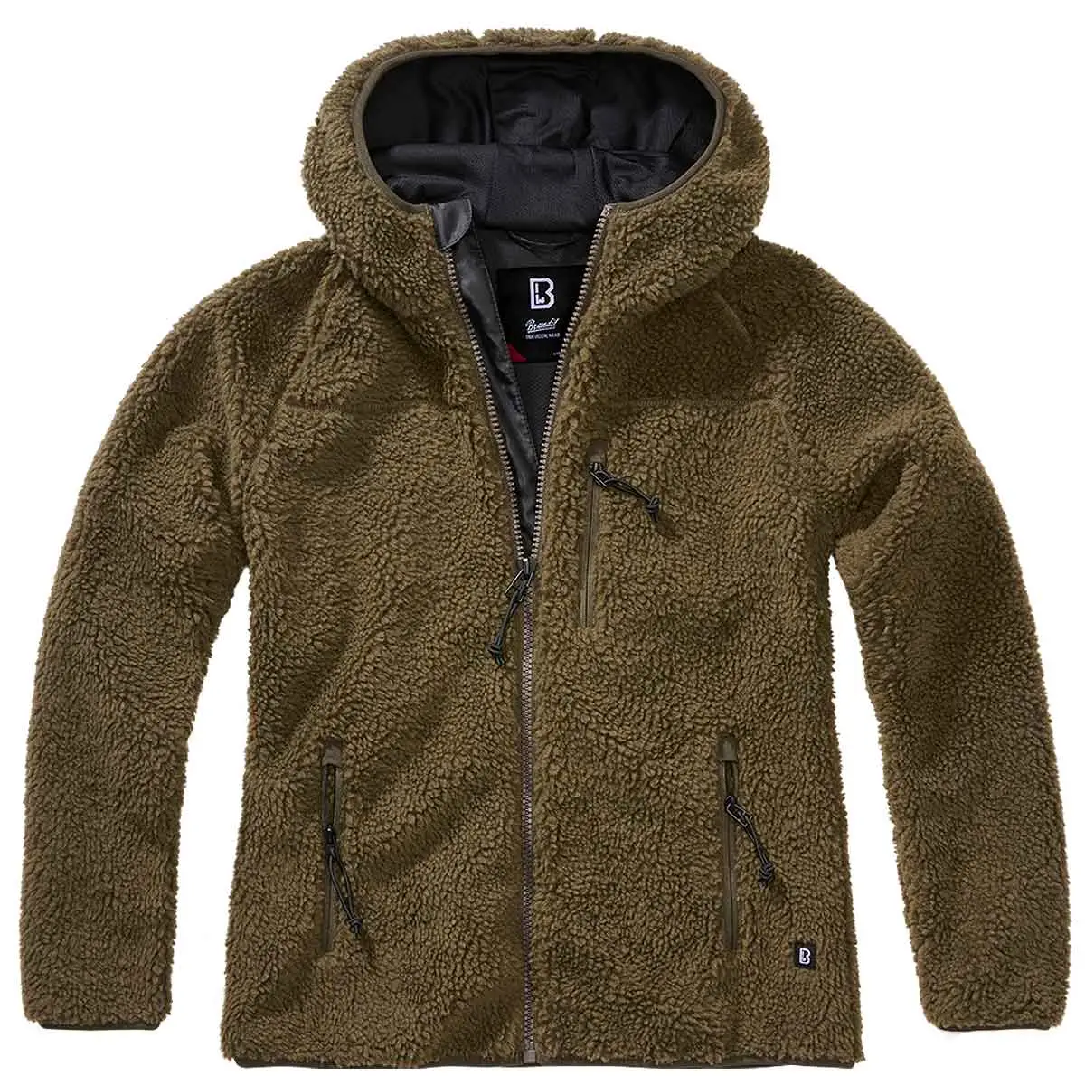 Ladies Teddyfleece Jacke oliv