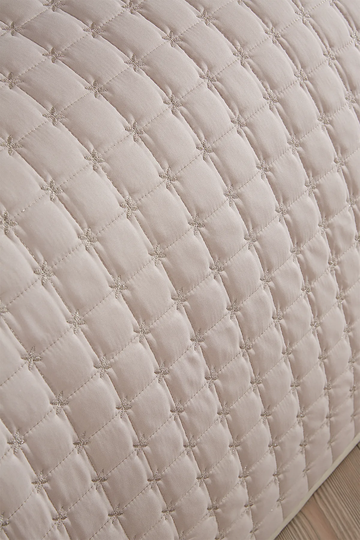Çeyiz Diyarı  Gesteppte Tagesdecke „Star“ für Einzelbett, Cappucino
