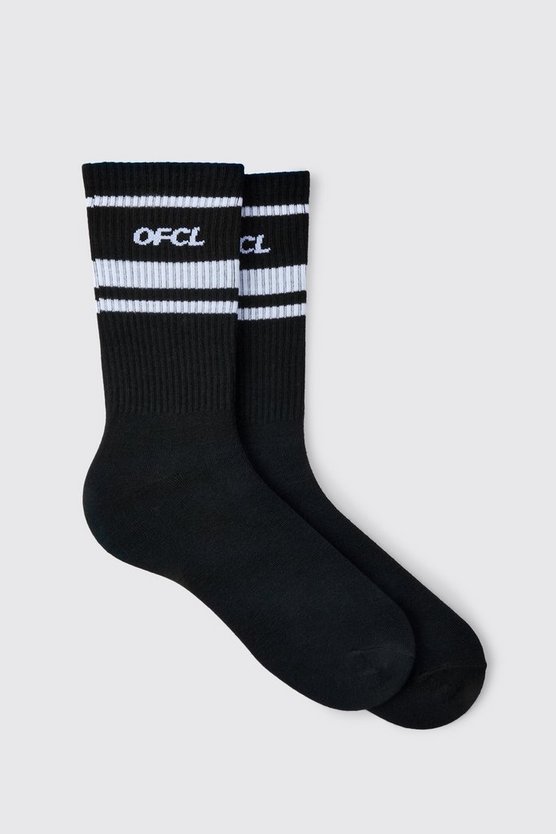 Official Socken mit Sport-Streifen
