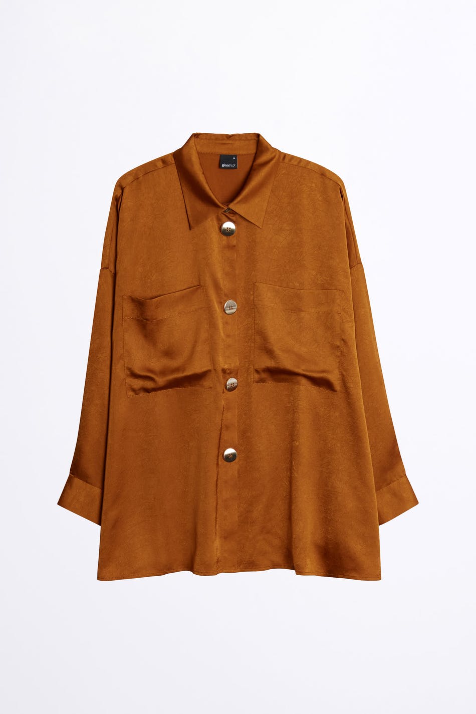 Sivi gold button shirt