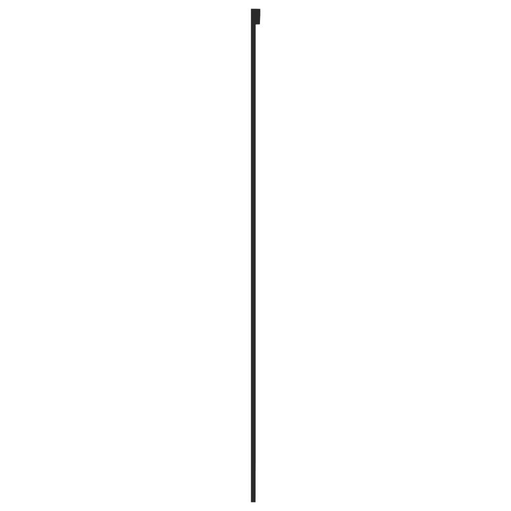 vidaXL Zimmertür Schiebetür Zimmertür Innentür Glas Schwarz 76x205 cm Hartglas und Alum
