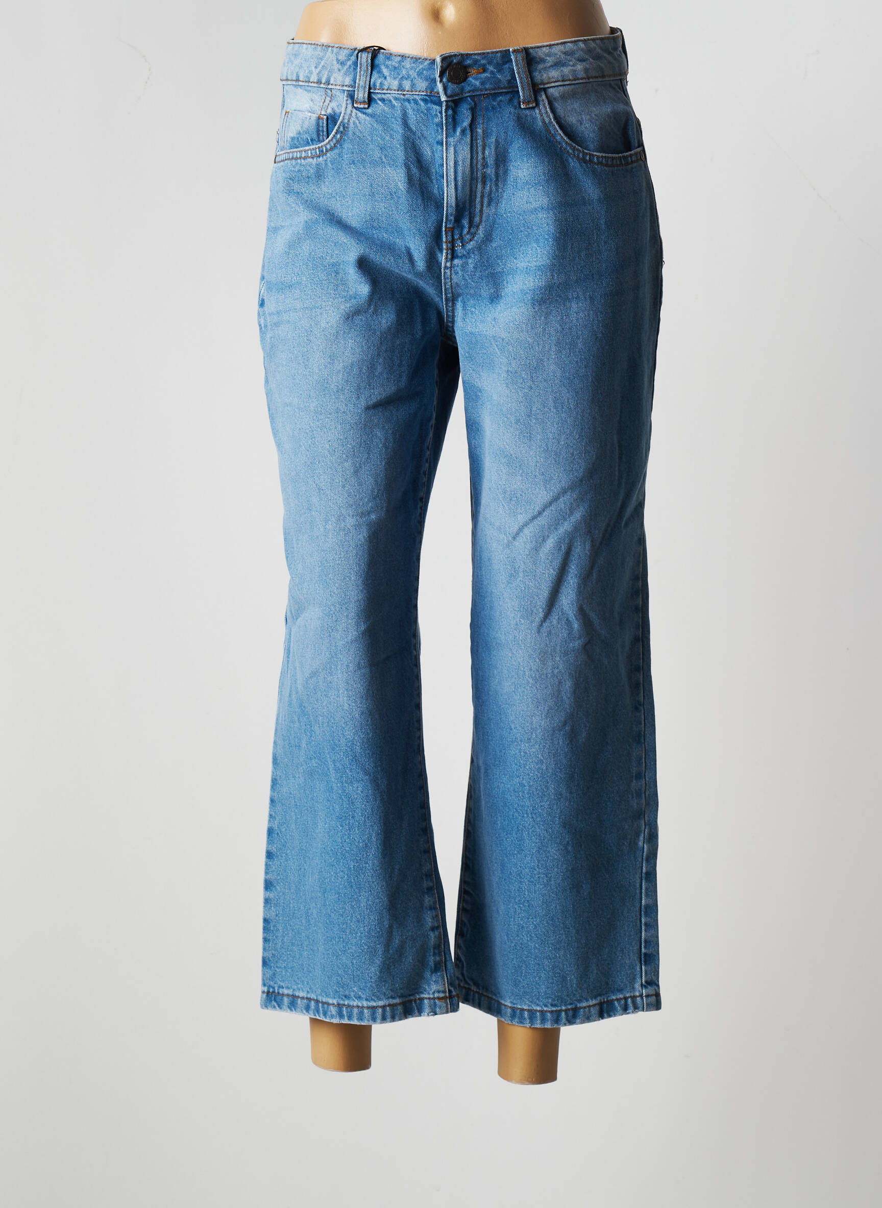 Noisy May Jeans Coupe Large Femme couleur bleu