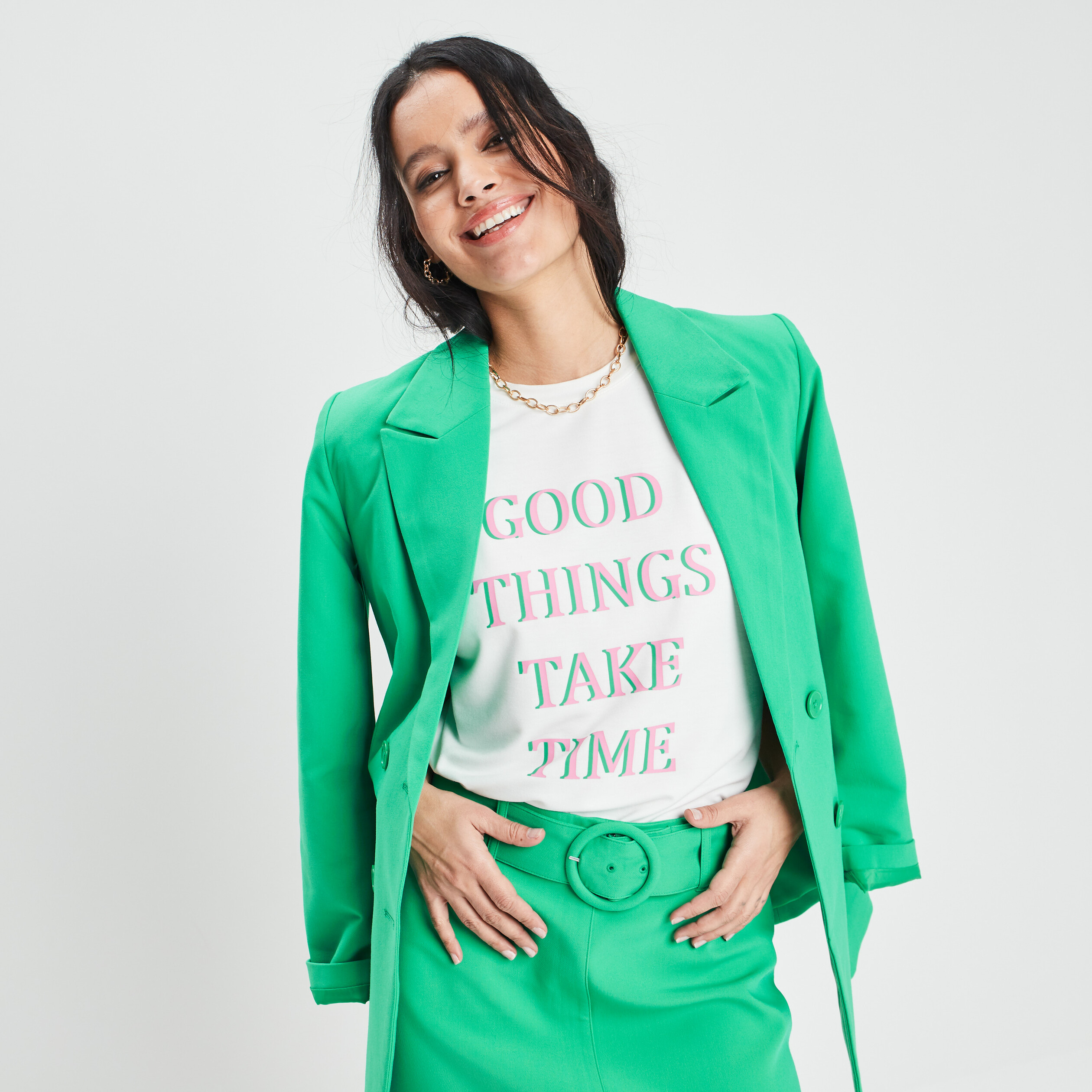 T-shirt manches courtes ivoire femme | La Halle