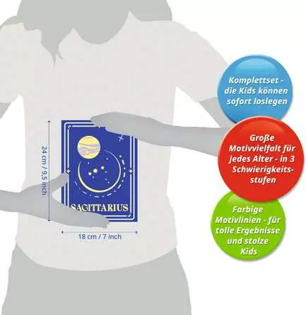CreArt Sternzeichen Schütze - Malen nach Zahlen für Erwachsene