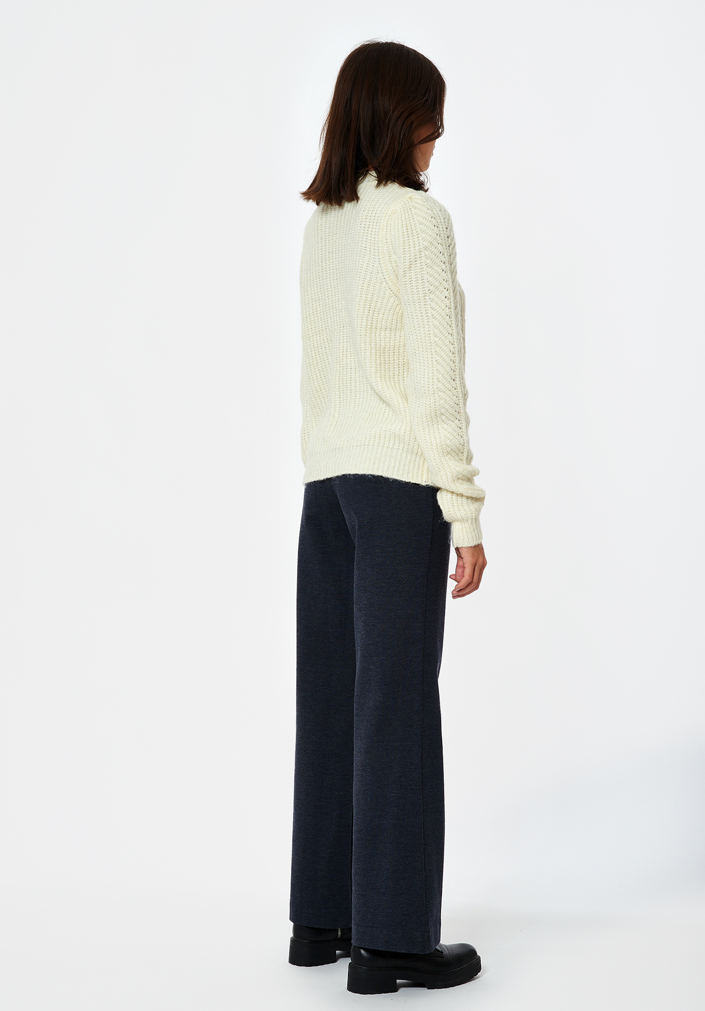 FOUJE  Pull en maille blanc Femme